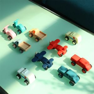 custom and wholesale Safe Silicone Vehicle Toys set for Babies ambulance truck