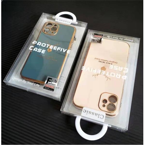 PVC Electronic Cover Mobile Case Packaging Box Pouch With Blister Insert