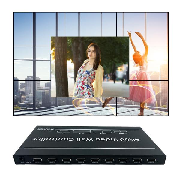 Quality 4K CEC & Web Control Video Wall Processor with 4-in 9-out HDMI & DP Input and 3x3 Seamless Switching wholesale