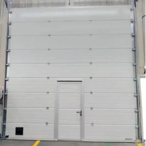 Cheap Modern Aluminum Insulated Sectional Overhead Warehouse Door Industrial Garage Automatic Open Style Remote Control Finished for sale