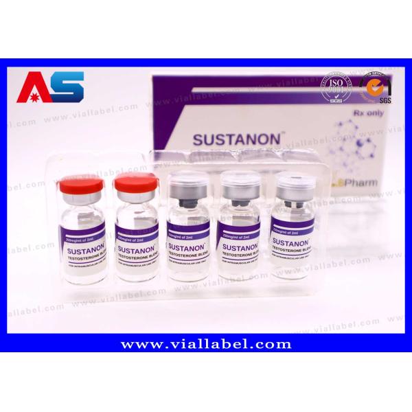 LabPharma Pharmaceutical Printed 10ml Paper Box And Bottle Label With Vial Kit