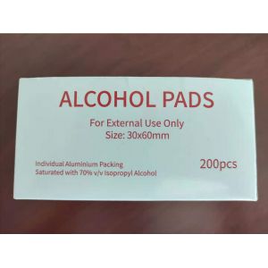 China 200 Pieces 75% Alcohol Cleaning Pads For Disinfectant Facial  And Hand on sale
