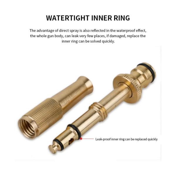 4" rotation Water Spray Gun For Garden With Full Brass Nozzle
