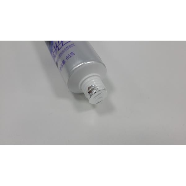 Silver Toothpaste Tube Containers Screw On Cap Aluminum Plastic Tube Diameter 30mm