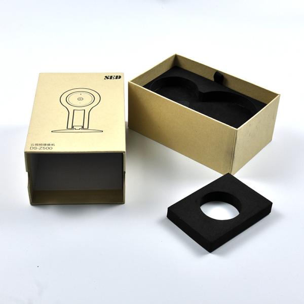 Quality 1200gsm Kraft Paper Gift Box With Foam Insert wholesale
