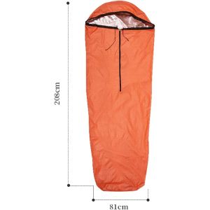 China Nylon Emergency Sleeping Bag Lightweight Waterproof Thermal Bivy Sack Cover Blanket Heat Retention Shelter Survival Kit For Hiking, Camping, Hunting, Fishing on sale