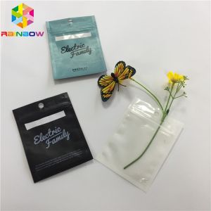 China Transparent Clear Front Plastic Pouches Packaging Aluminum Foil Back Weed Mylar Bag on sale