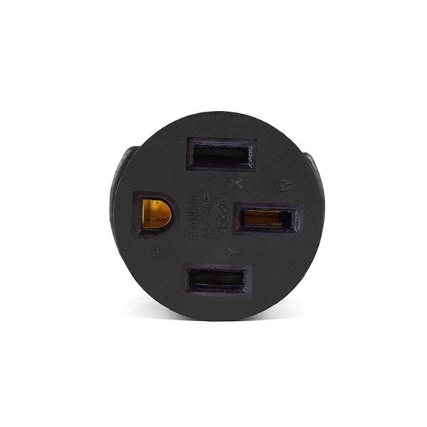 20A Rated Current NEMA 14-30P to 10-50R 30 Amp Male Plug to 50 Amp Female Receptacle Adapter for Generator Welder Dryer