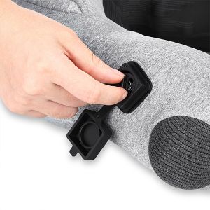 Inflatable Travel Shiatsu Massage Pillow Convenient Folding 3 Level Kneading