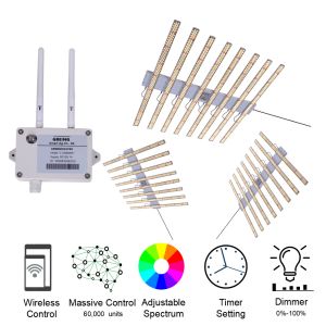 China Seed Starting Led Hydro Grow Lights With Timer Spectrum Adjustable on sale