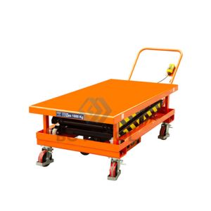 Q345B Mobile Scissor Lift Platform Table 2000mm 1000kg