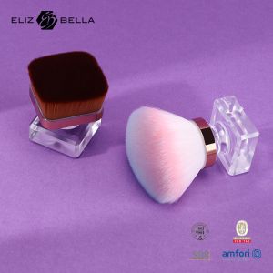 Customized Logo Single Kabuki Brush Foundation Brush with Synthetic Hair and