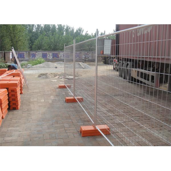 Quality Self support 42 microns thick galvanized temporary fence 1.8m*2.9m tube OD32mm*2.00mm Mesh spacing 60mm*150mm*4.00mm wholesale