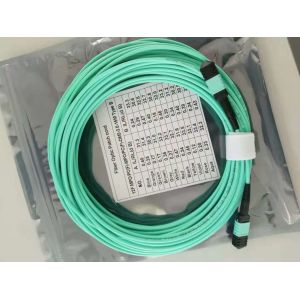 OM3 3.0MM 8 12 24 CORE LSZH MTP TO MTP Fiber Cable Oem Available