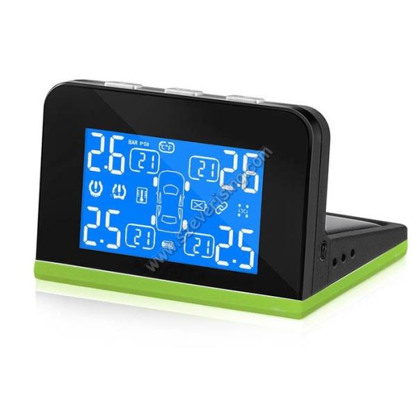 Solar TPMS System Tyre Pressure Monitoring System with Replaceable Battery