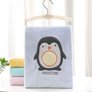 Microfiber Soft Newborn Blanket Breathable Embroidery Super Soft Fleece Throw