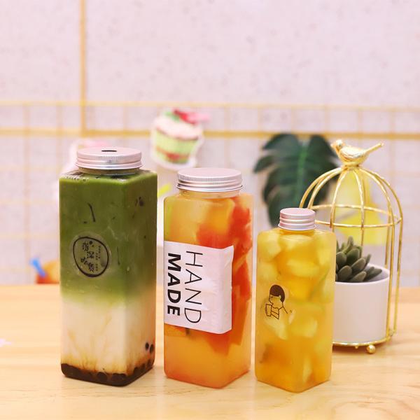 Convenient Screw On Lid Bubble Tea Jugs With Handle