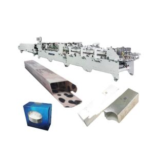 Carton Folding Gluing Semi Automatic Folder Gluer Machine For Box Pasting