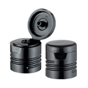 Customized Request Option 28mm PP Plastic Ribbed Flip Top Cap for Hand Santizer