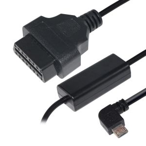 Micro USB to OBD II 16pin 24W Charging Cable for Car GPS DVR