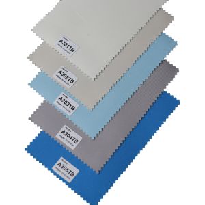 340GSM Blackout Roller Shade Fabric for French Window with Upper Open Mechanism