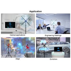 New Technology 100cm 3D LED Fan Hologram Hdmi-input Computer Hdmi-input