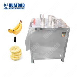 Automatic banana peeling slicing cutting blanching frying packing plantain chips