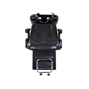Traditional Backwash Reclining Shampoo Chair With Footrest , Salon Shampoo Units