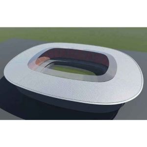 Large Span Steel Structure Stadium Reliable Prefab Space Frame Construction