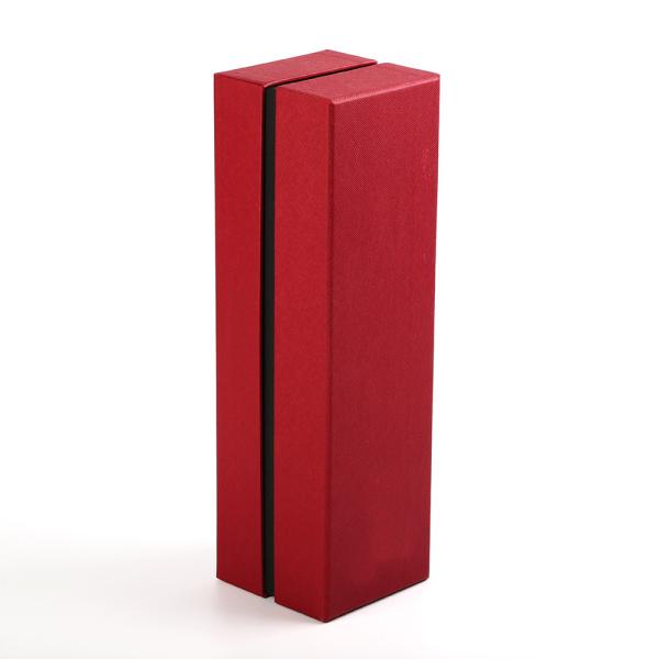 Spirit Luxury Rigid Cardboard Wine Bottle Box Gift Packaging ODM With Tab Opening