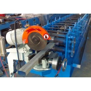 Galvanized Downspout Roll Forming Machine , Steel Stud Roll Forming Machine