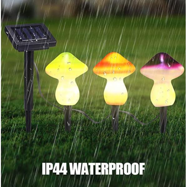 Quality IP44 Mushroom String Decorative Solar Garden Lights wholesale