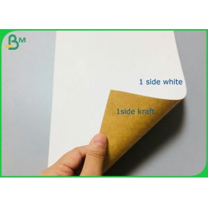 250gr 325gr Food Compliance White Coated Back Side Kraft Paper For Making Lunch