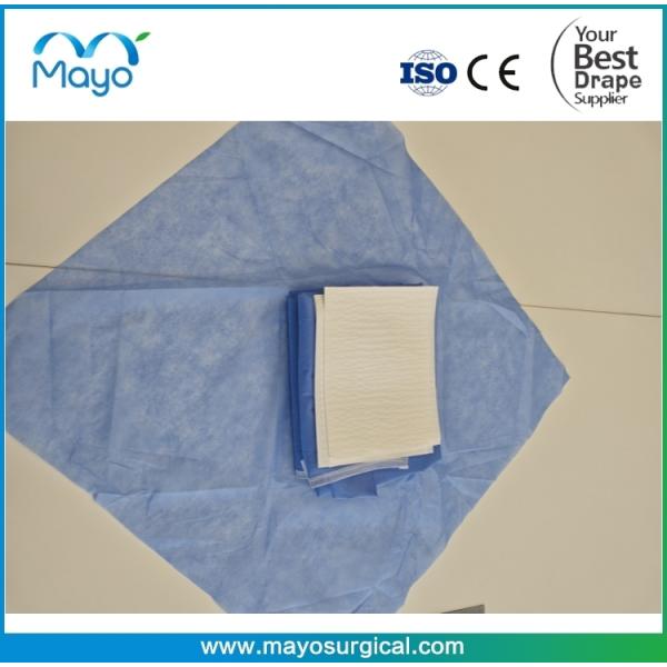 EN 13795 Compliant Sterile Surgical Gown with Ultrasonic Seam and Knitted Cuffs