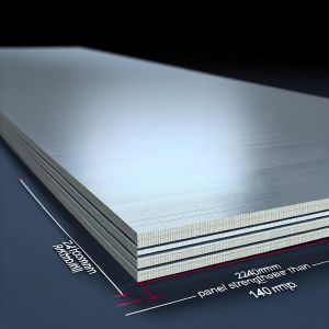 China PE Aluminum Composite Panel 2440mm Width with 140Mpa Flexural Strength on sale