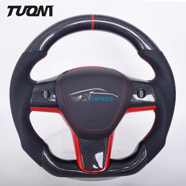 Quality Tesla Model 3 / Y Carbon Steering Wheel With 1 Year Warranty wholesale