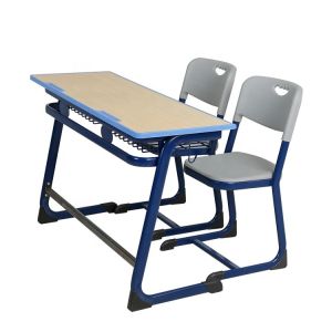 Cheap SGS H760*W450*L1200mm School Desk With Chair for sale