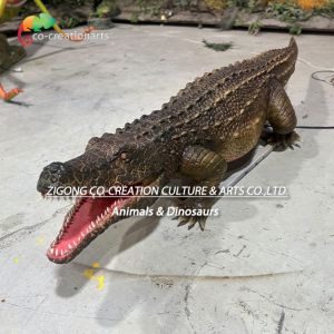 Life Size Animatronic Crocodile Simulation Animals For Zoo Park Decoration
