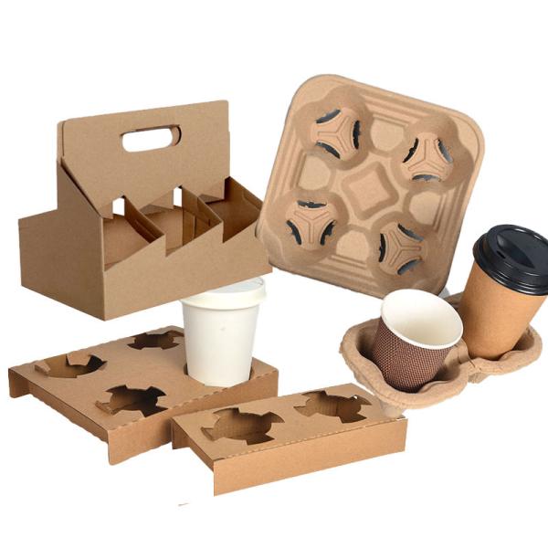Paper Cup Holder 2/4/1 Coffee Paper Cup Holder Take Away Carrier Coffee Paper Cup Holder