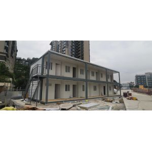 Security Office Container House , Detachable Fabricated Modular Container House