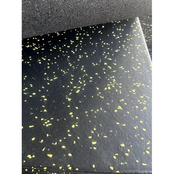 Black Rubber Gym Flooring Tiles 50cm*50cm*20mm with Different Color EPDM