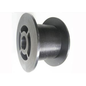 30m Capacity Q355B Steel Grooved Wire Rope Drum Black For Lifting