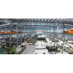 Prefab Steel Structure Workshop with Overhead Crane