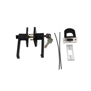 Aluminum Door And Window Hardware Door Lock With Handle Nickel Plated Finish