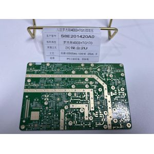 Cheap 1.6mm Rogers Circuit Board 8 Layers R4003+FR4 TG170 IPC3 Mixture Impedance And VIPPO for sale