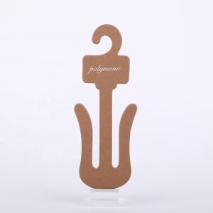 3mm Biodegradable Customized Sandal Paper Hanger Cardboard Hanger Hooks