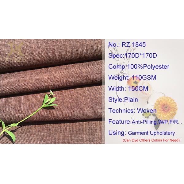 Coated Type PA Coated 110GSM Polyester Imitation Linen Fabric Woven for Sofa Pillow