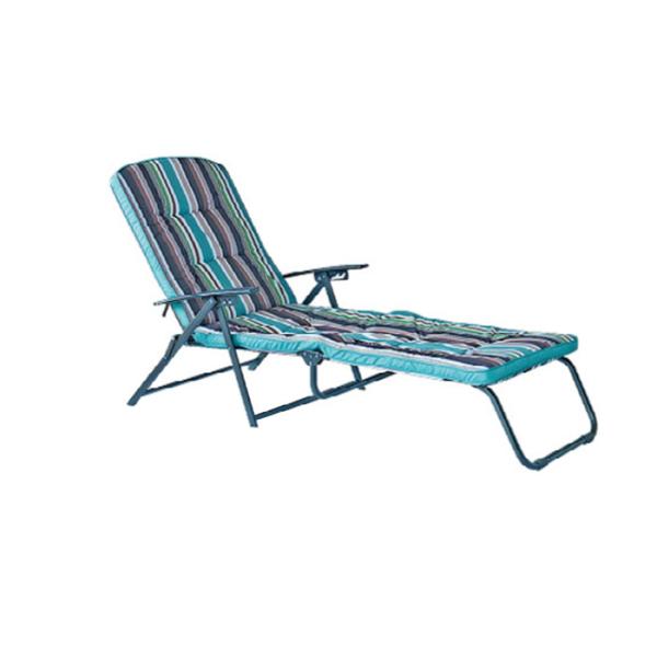 Quality Customized Reclining Folding Padded Sun Loungers Sun Resistant For Patio garden wholesale