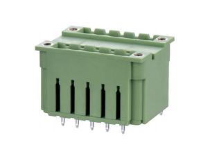 Cheap Double Row 5.08mm Pitch 300V Pluggable Terminal Block Header With Side Screw Hole for sale