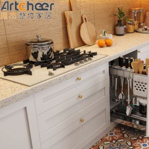 Solid Wood Material Modern Stylish Kitchen Cabinets Handle with Luxury Design at